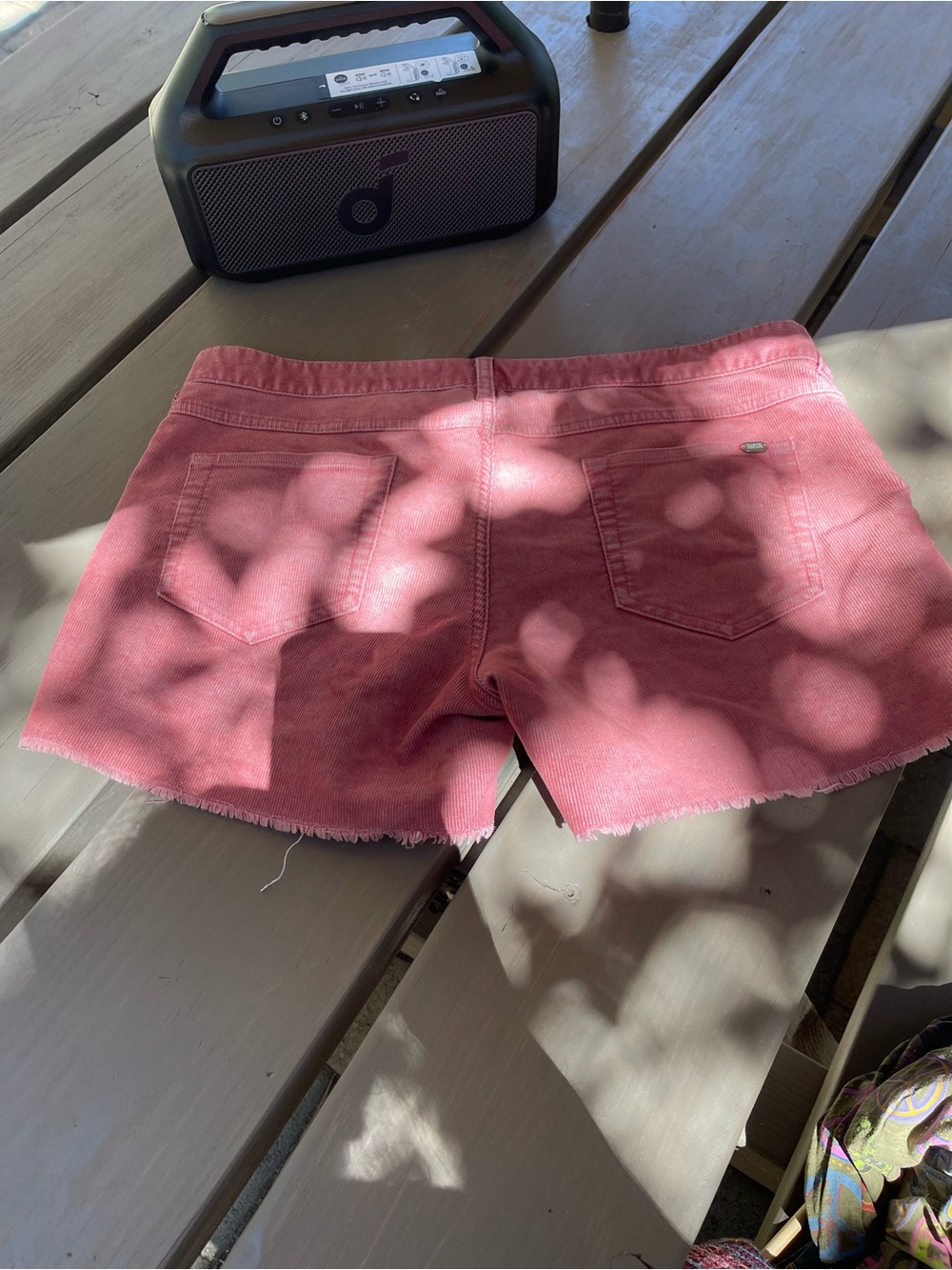 Carve Designs Rose Pink Frayed Hem Denim Shorts